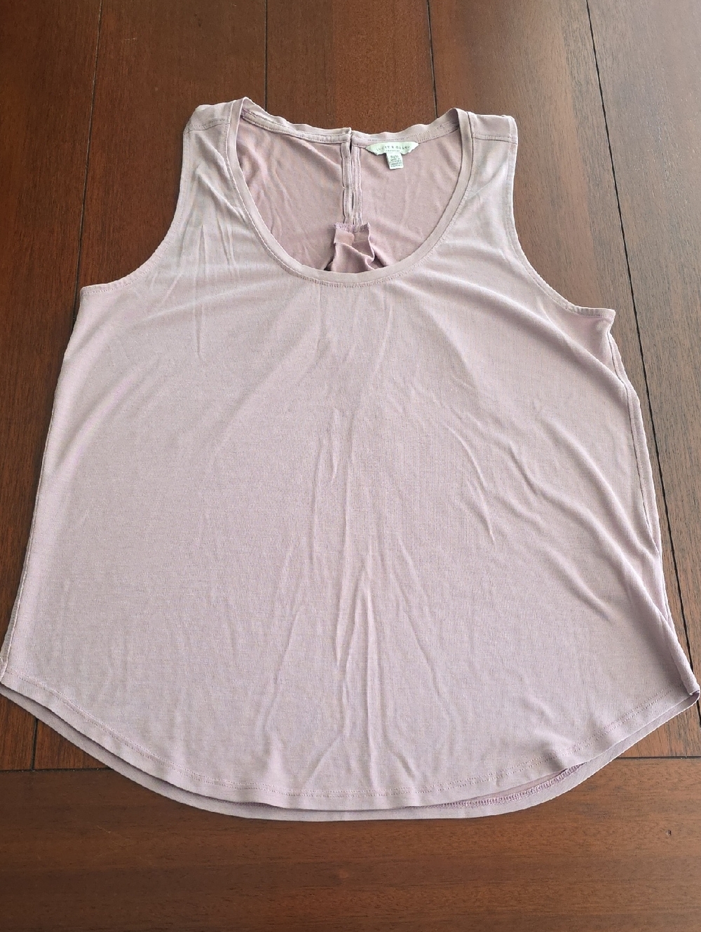 Lucky Brand Sleeveless Scoop Neck Tank Top - Light Mauve Size M